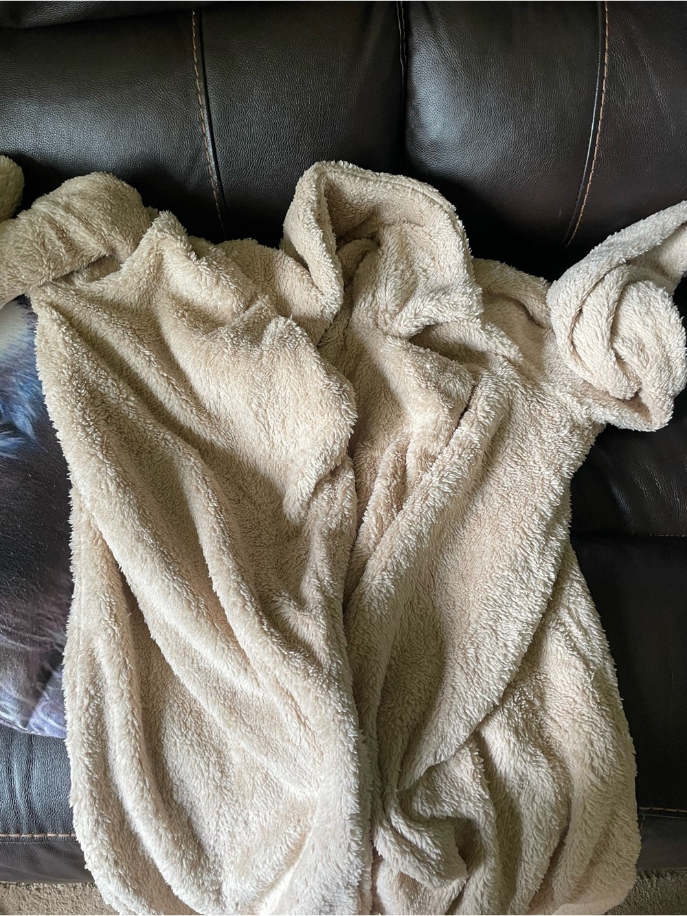 Cozy duster sweater plush fleece